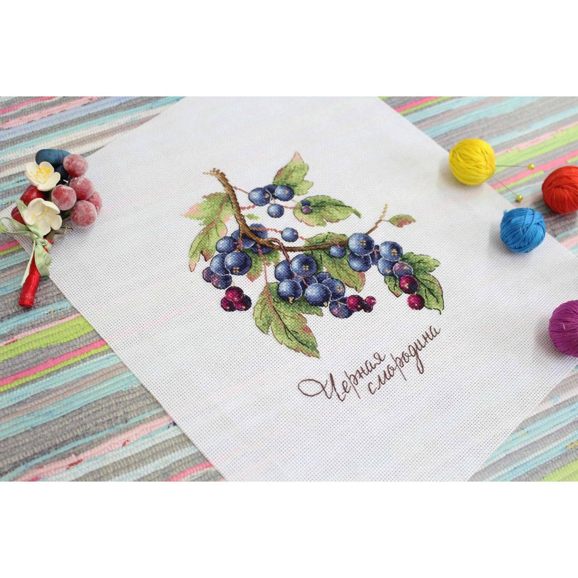 MP Studia Gifts of Nature Black Currant Cross Stitch Kit